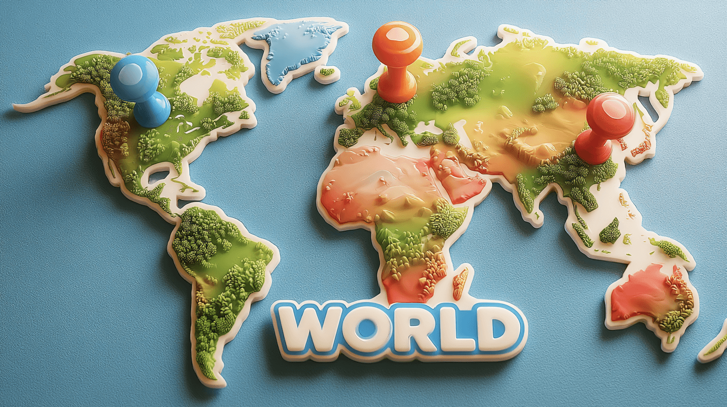 Make a World Map Guessing Game
